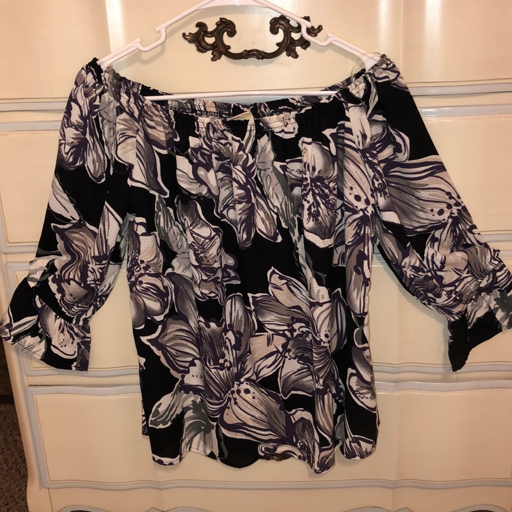 Off the shoulder floral top